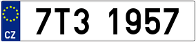 Trailer License Plate